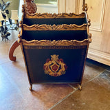 Hollywood Regency Style Magazine Rack 12"" W X 22" T