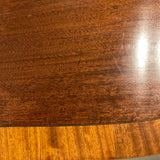 Pedestal Dining Table In Mahogany By George Shulte 101" L with leaf x 80:L No Leaf x 46"W x 29.5"H