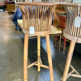 Mid Century Bamboo Plant Stand 14.25 " W X 37" T