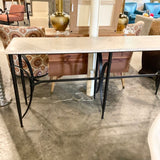 Mrs Howard Alfies Stone Top Console Table 72"L x 19"D x 32.5"H