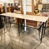 Mrs Howard Alfies Stone Top Console Table 72"L x 19"D x 32.5"H