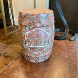 Antique Chinese Famille Rose Garden Seat 19"T x 14"Diam