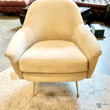 West Elm Phoebe Chair In Champagne 28.25 " W X 31" D X 30" T