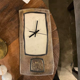 Signed Handcrafted Clock 14.5"T