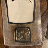 Signed Handcrafted Clock 14.5"T