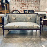 Antique Sheraton Style Settee in Mahogany 53"L x 24"D x 33.5"T