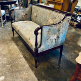 Antique Sheraton Style Settee in Mahogany 53"L x 24"D x 33.5"T