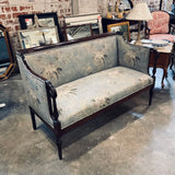 Antique Sheraton Style Settee in Mahogany 53"L x 24"D x 33.5"T