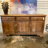 Rustic Wood Credenza/Buffet 75"L x 19"D x 38"T