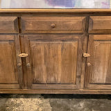Rustic Wood Credenza/Buffet 75"L x 19"D x 38"T