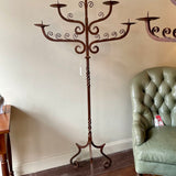 Antique Wrought Iron Candelabra 72 T x 35"W