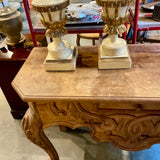 Antique Carved Wood Console Table 53"L x 20"D x 36"T