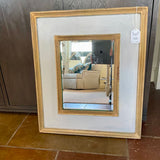 White And Gold Mirror 27.5"T x 23"W