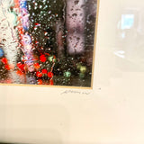 Signed Stephan Harmon Photograph, "Times Square" of The Wet Series 15"W x 12"T