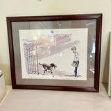 Framed Mike Luckovich, Celebration of Lewis Grizzard 19"T x 23"W