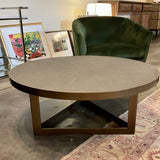 Four Hands Shagreen Round Coffee Table 38"D x 16"T