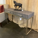 Shagreen Style Two Drawer Console 48" W X 15" D X 31" T