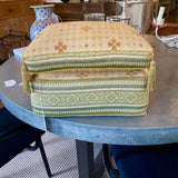 Moroccan Footstool With Cushion 17" x 13"