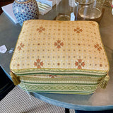 Moroccan Footstool With Cushion 17" x 13"