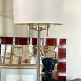 Chrome Floor Lamp 64"T x 18"Diam Shade