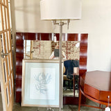Chrome Floor Lamp 64"T x 18"Diam Shade