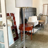 Chrome Floor Lamp 64"T x 18"Diam Shade