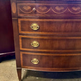 Small Antique Mahogany Chest Of Drawers With Inlay Design 32"L x 17"D x 30"H
