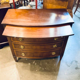 Small Antique Mahogany Chest Of Drawers With Inlay Design 32"L x 17"D x 30"H