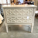 Painted Chest w/ Carved Drawers 35"W x 16"D x 34"T