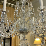 Preciosa Lustry 6-Light Crystal Chandelier 26"T Fixture x 40"T (with Chain) x 24" Diam