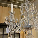 Preciosa Lustry 6-Light Crystal Chandelier 26"T Fixture x 40"T (with Chain) x 24" Diam