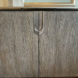 Bernhardt Ellis Door Chest in Tamarind and Shiny Nickel 48"W x 19"D x 35"T