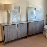 Bernhardt Ellis Door Chest in Tamarind and Shiny Nickel 48"W x 19"D x 35"T