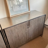 Bernhardt Ellis Door Chest in Tamarind and Shiny Nickel 48"W x 19"D x 35"T