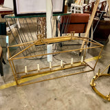 Visual Comfort Gold Darlana Linear Lantern Light 54" W X 17" D X 18" T 24" Chain