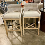 Pair of Essentials For Living Tapestry Counter Stools 21" W X 20" D X 30" Seat Hight X39" T