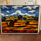 Original Signed Sergey Cherep Oil on Canvas, 2020, Framed 42"W x 32"T