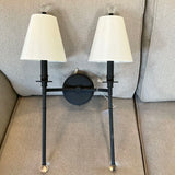 Black Iron Sconce 22"T x 15"W