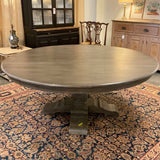 Large Round Pedestal Dining Table 72"Diam x 31"T