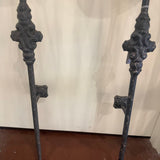 Pair Of Antique Wrought Iron Sconces 50"T x 7"W