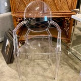 Original Philippe Starck Ghost Chair 21"W x 21"D x 37"H
