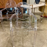 Original Philippe Starck Ghost Chair 21"W x 21"D x 37"H
