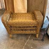 Wicker Ottoman 28" L X 17" W X 18" T