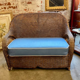 Liberty Of London Wicker Sofa With Cushion 50"W x 24"D x 39"T