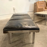 Restoration Hardware 1960 Link Leather Bench 65.5 " W X 22.5 D X 18.5" T