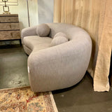 Restoration Hardware Sylvian Bench Sofa With Accent Pillows 89.5"L x 46"D x 31.5"