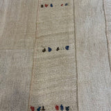Hand Knotted Wool Rug w/ Multi Color Fragments 7'1 x 9'10
