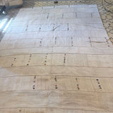Hand Knotted Wool Rug w/ Multi Color Fragments 7'1 x 9'10