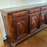 Large Italian Style Four Door Credenza 87"L x 20"D x 40"H