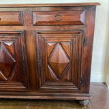 Large Italian Style Four Door Credenza 87"L x 20"D x 40"H